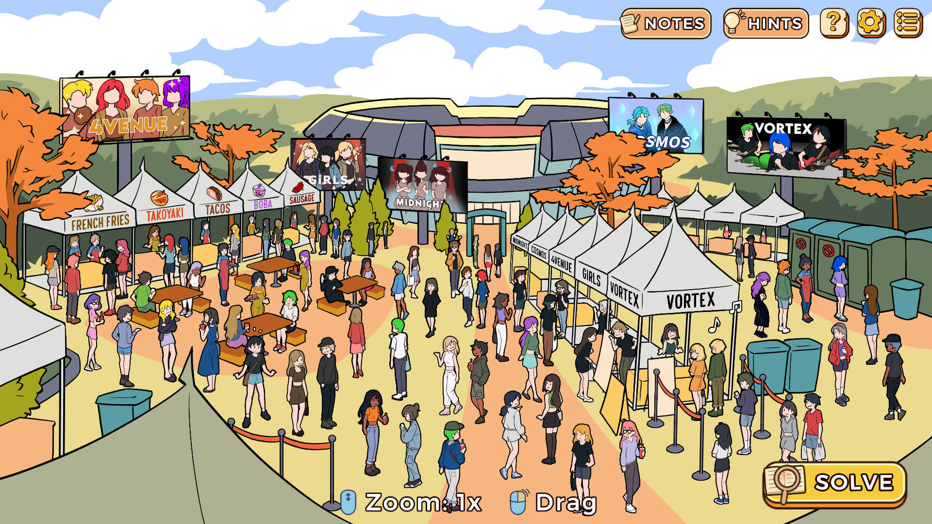 A big crowd at a concert